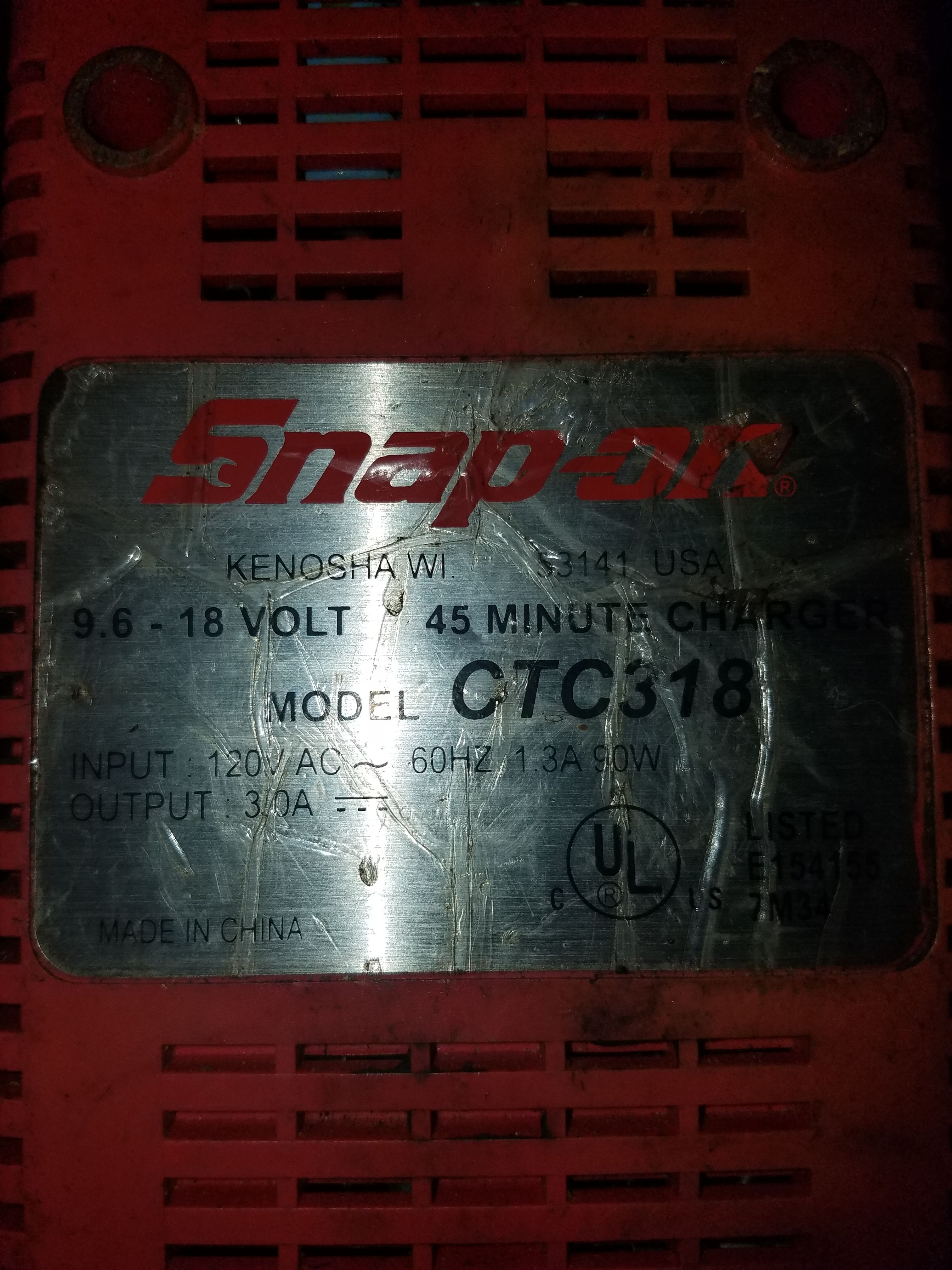 Snap on ct30,cordless 3/8 impact wrench