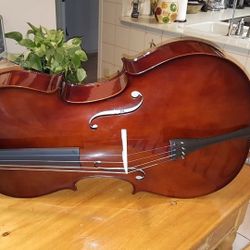 Cello 4/4 w/ Horsehair Bow,  Case & Stand - Intermediate  Quality  - New 