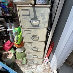 Remington Rand File Cabinet Antique 