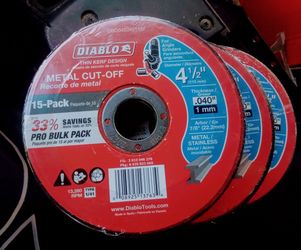 DIABLO 4 1/2" Cut Off Wheels 15 Pack( Lot of 4)