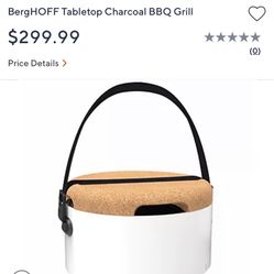 BergHOFF Tabletop Charcoal BBQ Grill NEW IN BOX 