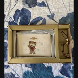 Coach Teddy Bear Clutch With Charms