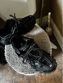 Balenciaga track runners all black