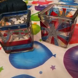 Patriotic Candle Holders