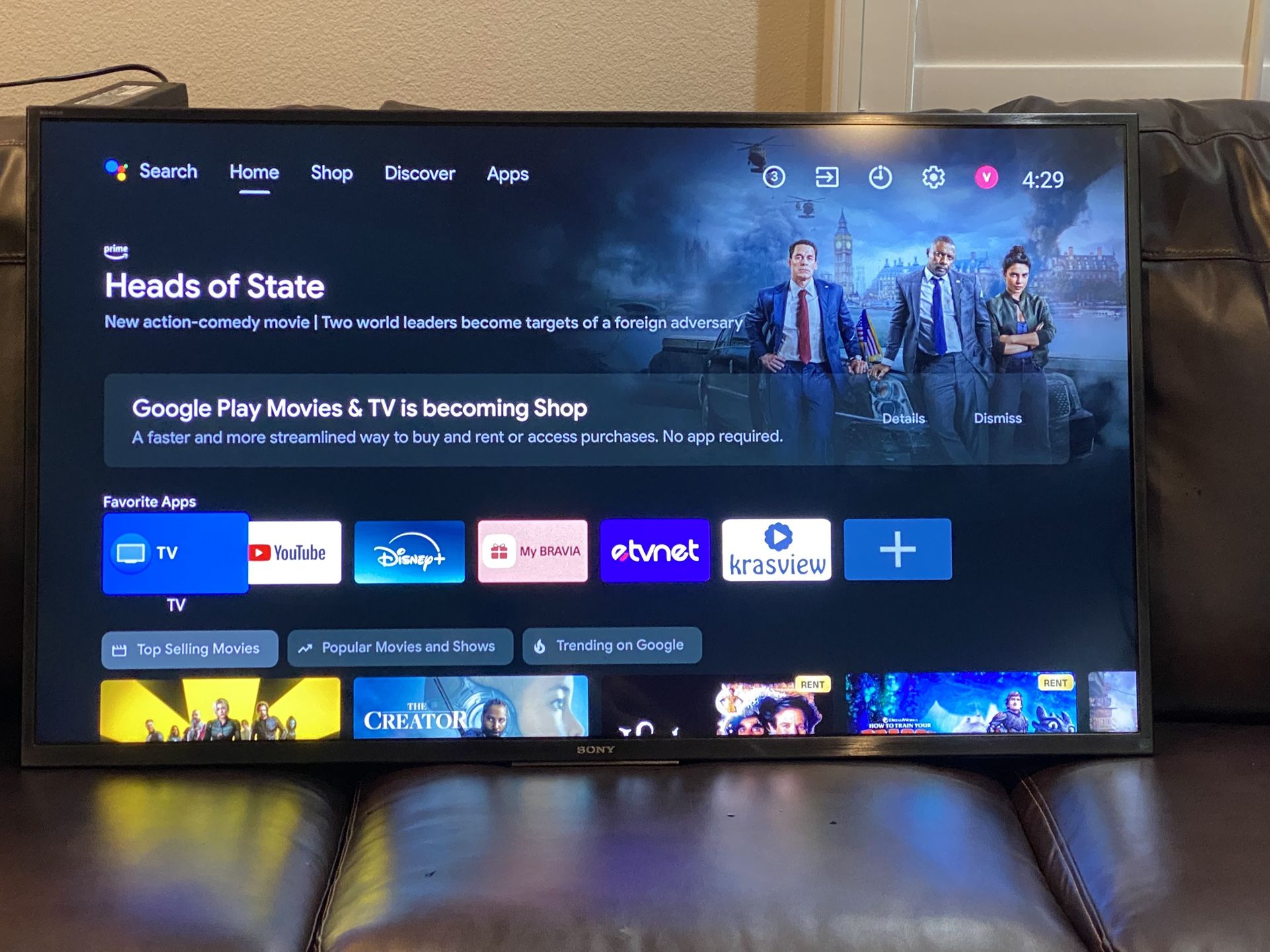43-inches Sony - 43" Class X800H Series LED 4K UHD Smart Android TV