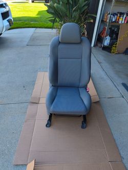 Gray Cloth Car Seat with Headrest