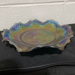 Carnival Glass Plate