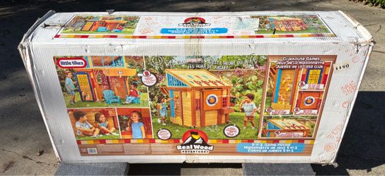 Brand New Little Tikes Real Wood Adventures 5-in-1 Game House