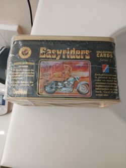 Vintage Easyrider Motorcyle Collector Cards Tin With Cards