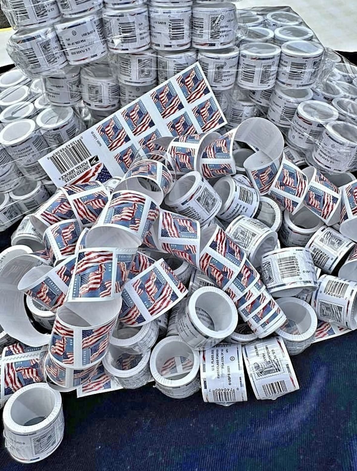 U.S. Forever Stamps 100 Stamp Rolls