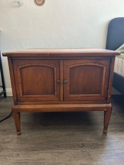 Vintage wood nightstand