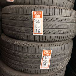 265/60/18 two tires used good condition 🛞🦈