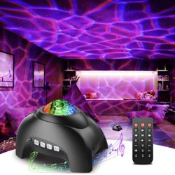 Rossetta Galaxy Projector, Star Projector Light for Bedroom, Bluetooth Speaker and 8 White Noise, Night Light Projector for Kids Adults Game Room, Hom
