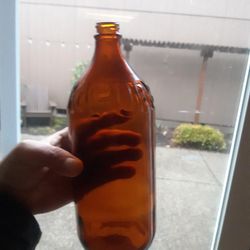 Vintage Purex Amber Glass Bottle
