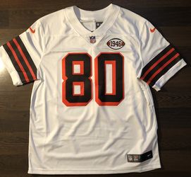 NWT Men's Nike on Field Dri-Fit Cleveland Browns Landry #80 White Jersey Sz XL