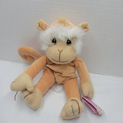 Vintage 1998 Enesco Precious Moments Tender Tails Monkey Stuffed Animal Plush 9"