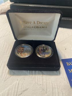 Barack Obama And Martin Luther king Coin collection