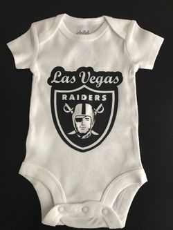 Las Vegas raiders baby onesie