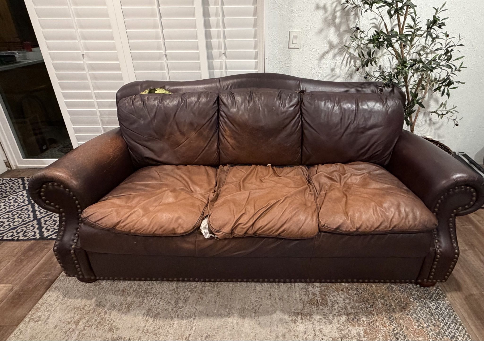 Italian Leather Sofa