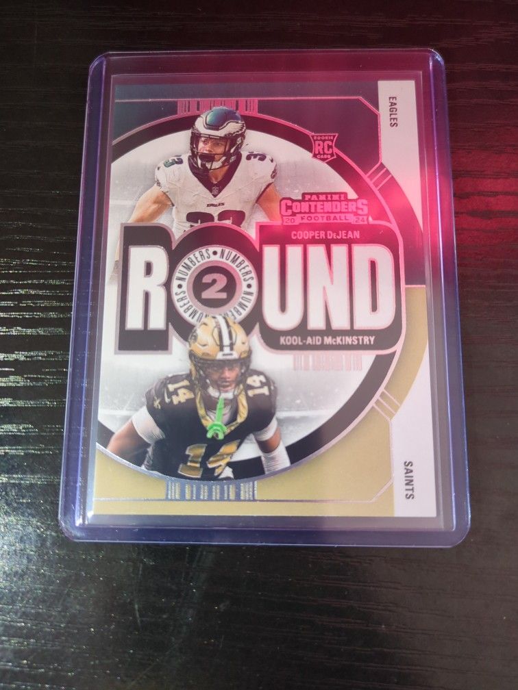 Panini Contenders: Cooper DeJean (Philadelphia Eagles) & Kool-Aid McKinstry (New Orleans Saints)