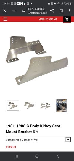 1(contact info removed) G-body Kirkey Seat Mount Bracket Kit