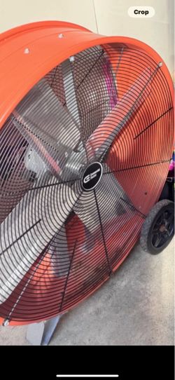Large Industrial Drum Fan on Wheels