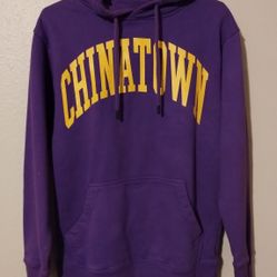 Chinatown Market Purple/ Yellow Pullover Hoodie  Lakers Colors Size Small . 