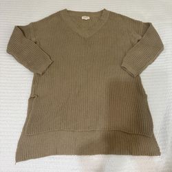 Brown unbalanced Sweater