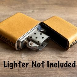 Genuine Leather Case for Zippo Lighter Standard Size (Made in USA 🇺🇸)