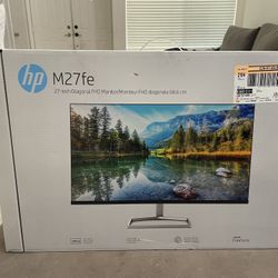 HP 27" Full HD IPS Computer Monitor, AMD FreeSync, (2 × HDMI, VGA) - M27fe