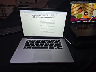 Macbook Pro Retina 15inch 2014 MID