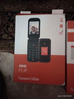 Consumer Cellular Irish flip phone used two of them