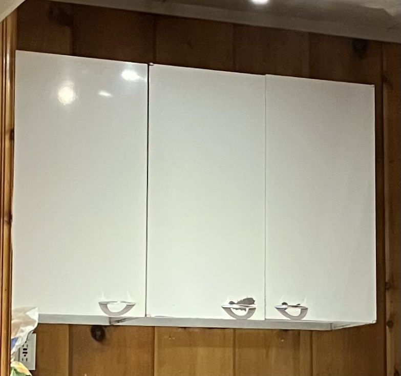 White Metal Kitchen Cabinets