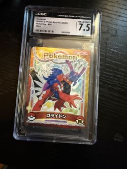 2023 Pokemon JP Koraidon 06 Holo Sticker CGC 7.5 (Near Mint+)