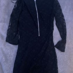 Black Mesh Dress