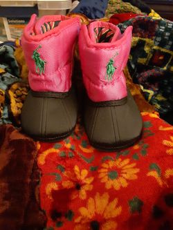 Baby girls Polo boots sz0