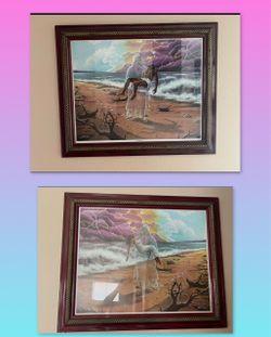 Set of 2 Framed Artwork “Footprints