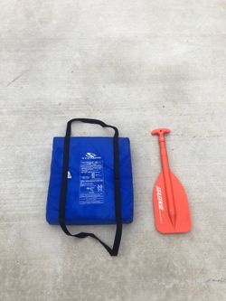 US Coastguard Lifesaver Cushion and SeaSense Expandable Paddle