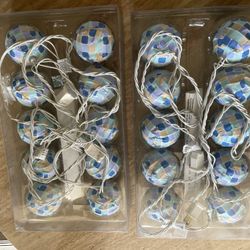 Outdoor String Lights Blue Never Used 