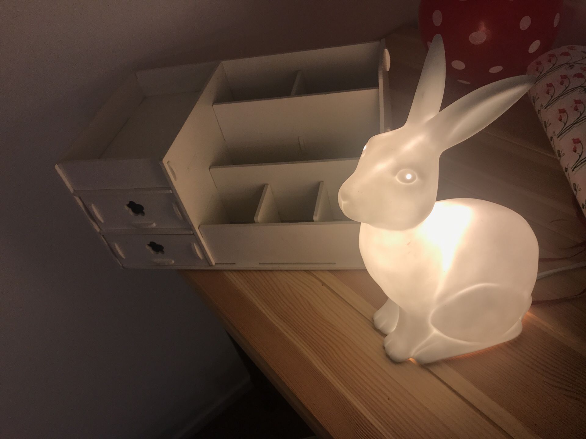 Collecting box and Porcelain rabbit lamp combo sale