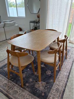 Dining table with chairs