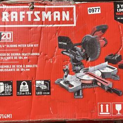 Craftsman V20 7-1/4” Sliding Miter Saw – Tool Only 