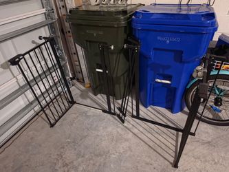 black metal baby and pet safety gate