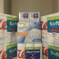 Household Bundle Trash Bags/Tissue