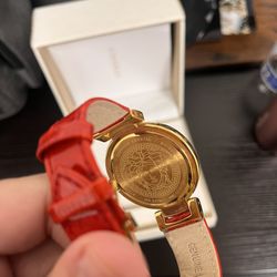 Red Leda Versace Watch 