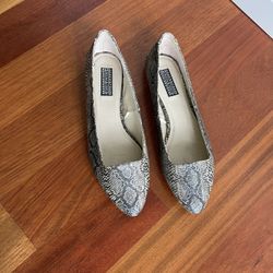 Faux Snake Skin Flats