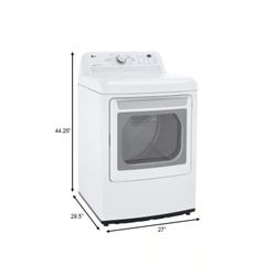 LG ELECTRIC DRYER - 7.3 Cu. Ft. Vented Electric Dryer in White with Sensor Dry Technology

