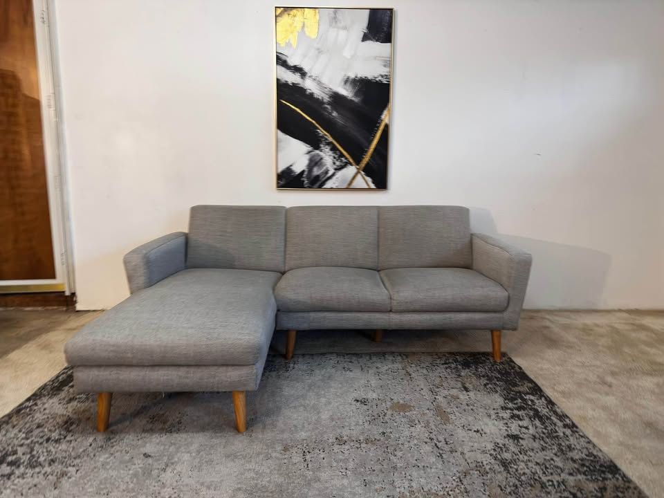 Gray 3-Seater Sectional Sofa