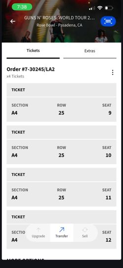 4 tickets 300 each