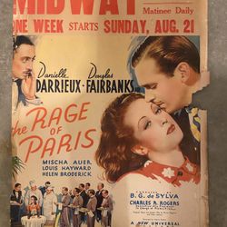 The Rage in Paris Poster Original (Vintage) 